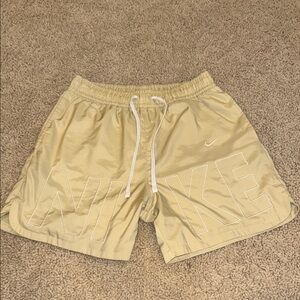 Nike Light Tan Shorts - Nike Men’s NSW Woven Flow Shorts